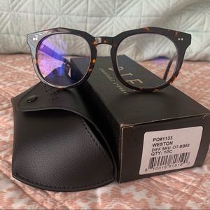 DIFF Eyewear Weston Tortoise Blue Light Glasses